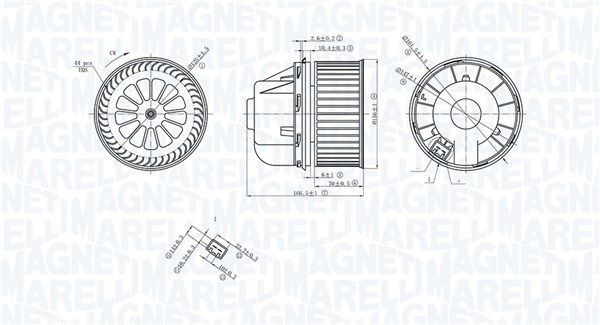 Innenraumgebläse Magneti Marelli 069412729010