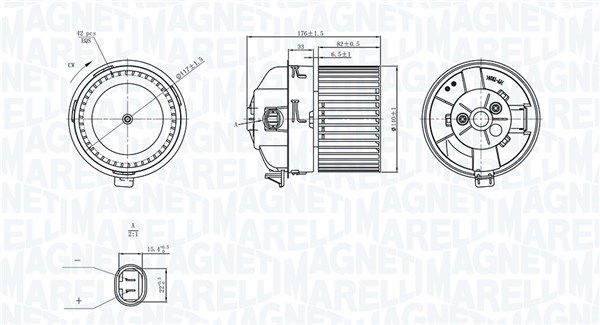 Innenraumgebläse Magneti Marelli 069412751010