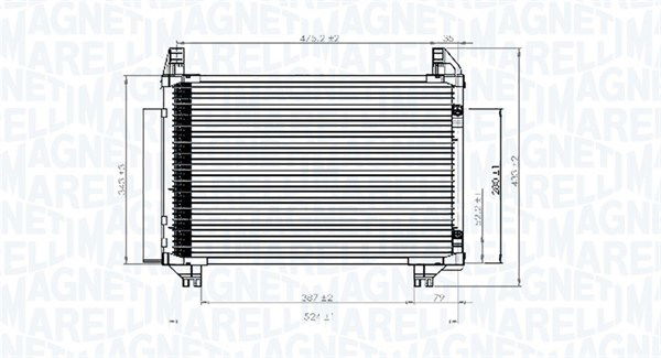 magnetimarelli Kondensator, Klimaanlage Magneti Marelli 350203741000