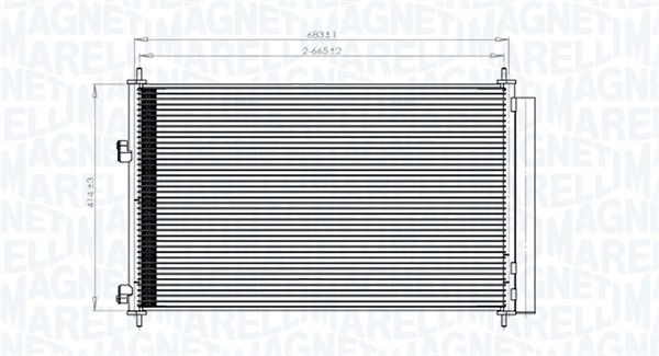 magnetimarelli Kondensator, Klimaanlage Magneti Marelli 350203742000