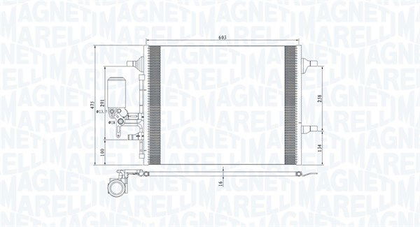 magnetimarelli Kondensator, Klimaanlage Magneti Marelli 350203789000