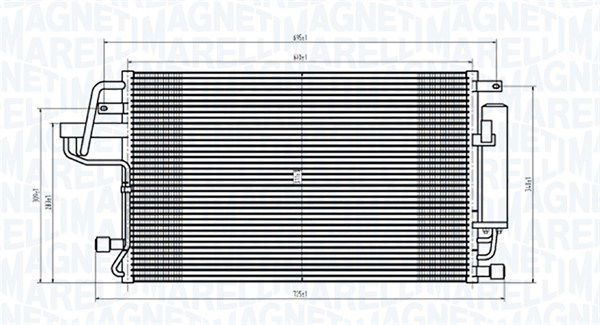 magnetimarelli Kondensator, Klimaanlage Magneti Marelli 350203843000