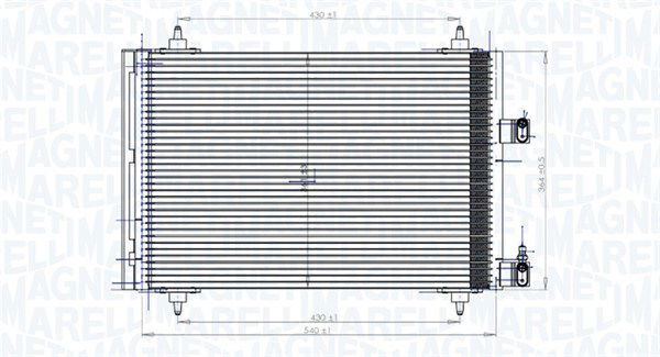 magnetimarelli Kondensator, Klimaanlage Magneti Marelli 350203849000