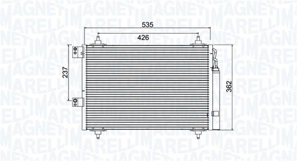 magnetimarelli Kondensator, Klimaanlage Magneti Marelli 350203936000