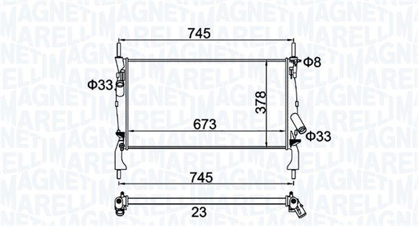 magnetimarelli Kühler, Motorkühlung Magneti Marelli 350213173900