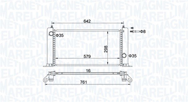 magnetimarelli Kühler, Motorkühlung Magneti Marelli 350213194500