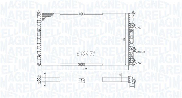magnetimarelli Kühler, Motorkühlung Magneti Marelli 350213842000