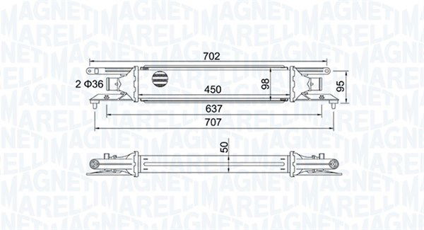 magnetimarelli Ladeluftkühler Magneti Marelli 351319204090