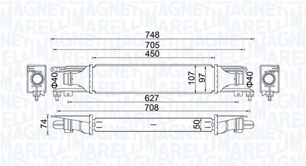 magnetimarelli Ladeluftkühler Magneti Marelli 351319204130