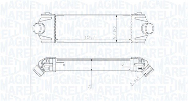 magnetimarelli Ladeluftkühler Magneti Marelli 351319204320