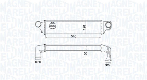 magnetimarelli Ladeluftkühler Magneti Marelli 351319204500