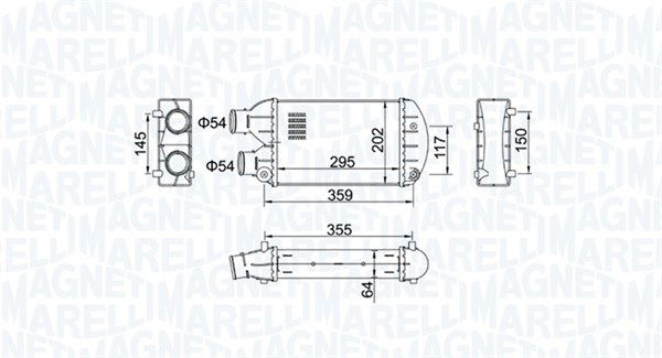 magnetimarelli Ladeluftkühler Magneti Marelli 351319204510