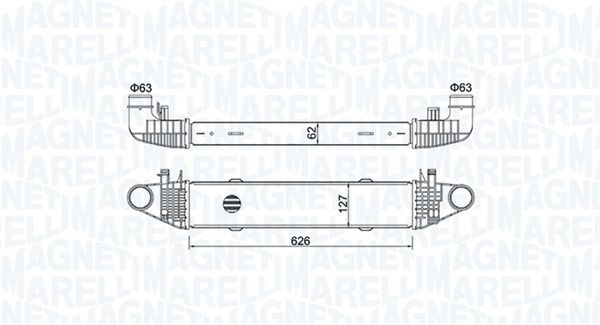 magnetimarelli Ladeluftkühler Magneti Marelli 351319204540