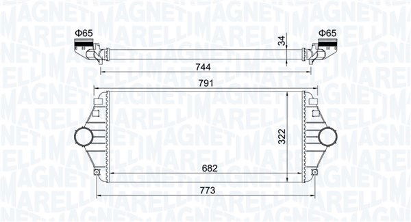 magnetimarelli Ladeluftkühler Magneti Marelli 351319204600