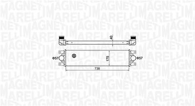 Ladeluftkühler Magneti Marelli 351319204790