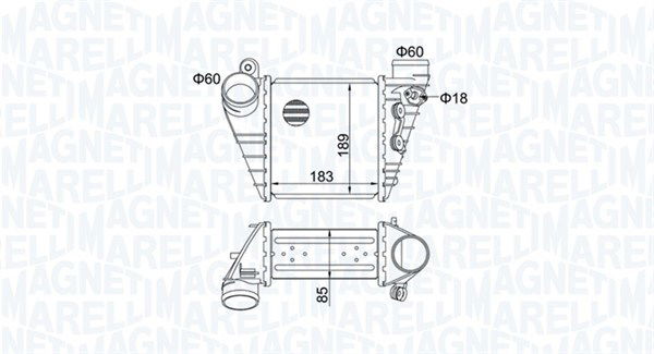 magnetimarelli Ladeluftkühler Magneti Marelli 351319204830