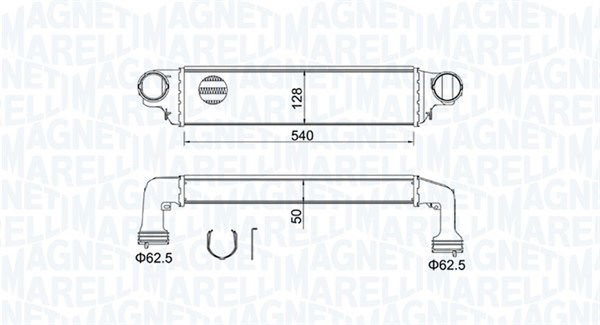 magnetimarelli Ladeluftkühler Magneti Marelli 351319204890