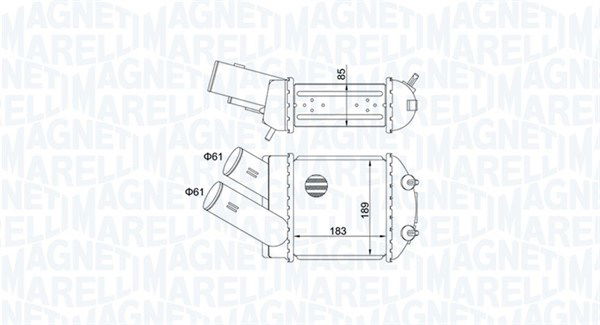 magnetimarelli Ladeluftkühler Magneti Marelli 351319205150