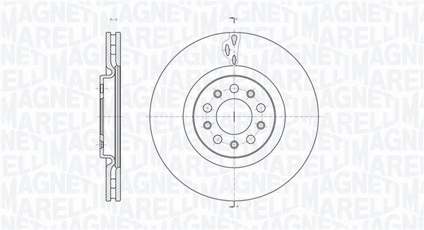 Bremsscheibe Vorderachse Magneti Marelli 361302040142