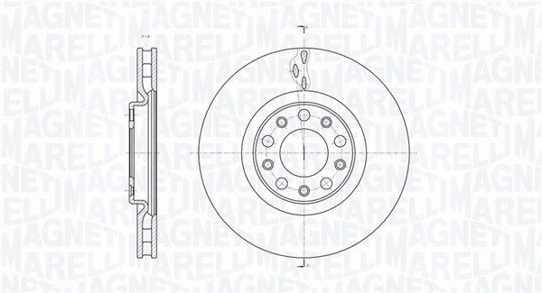 Bremsscheibe Vorderachse Magneti Marelli 361302040144