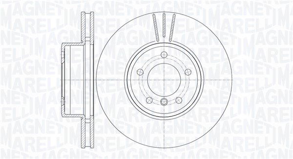 Bremsscheibe Vorderachse Magneti Marelli 361302040150