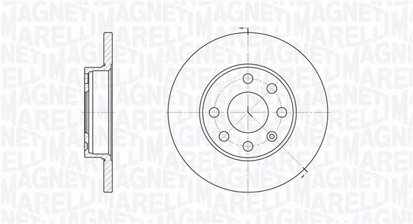 Bremsscheibe Vorderachse Magneti Marelli 361302040177