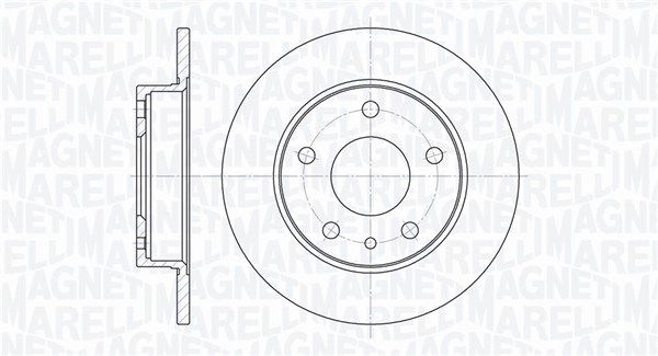 Bremsscheibe Hinterachse Magneti Marelli 361302040221