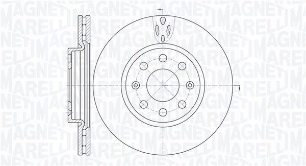 Bremsscheibe Vorderachse Magneti Marelli 361302040236