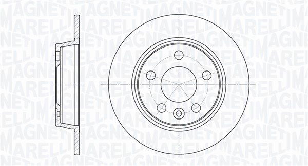 Bremsscheibe Hinterachse Magneti Marelli 361302040245