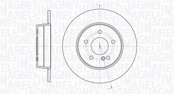 Bremsscheibe Hinterachse Magneti Marelli 361302040249