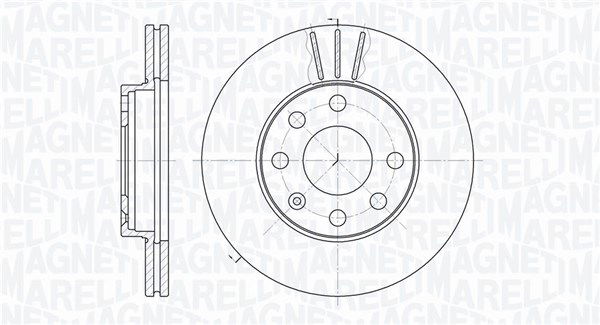 Bremsscheibe Vorderachse Magneti Marelli 361302040264