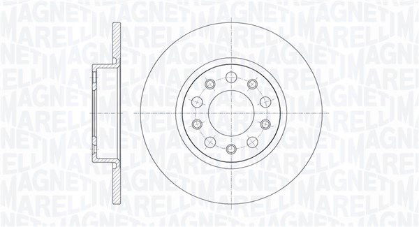 Bremsscheibe Hinterachse Magneti Marelli 361302040287