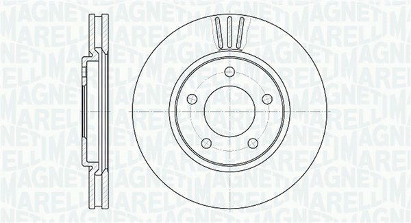 Bremsscheibe Vorderachse Magneti Marelli 361302040306