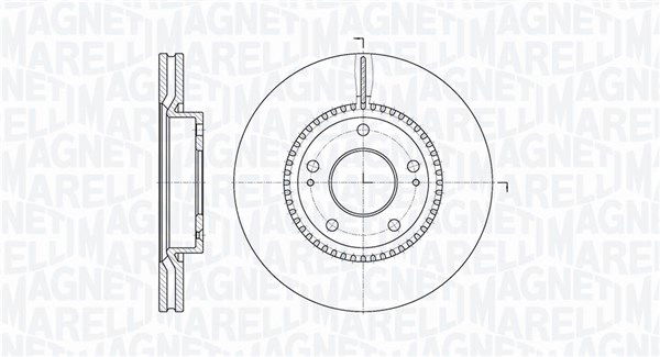 Bremsscheibe Vorderachse Magneti Marelli 361302040310