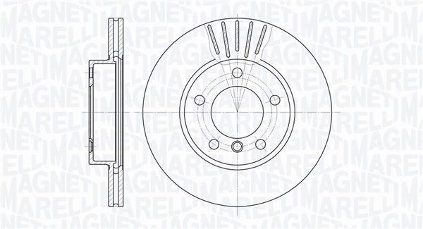 Bremsscheibe Vorderachse Magneti Marelli 361302040346