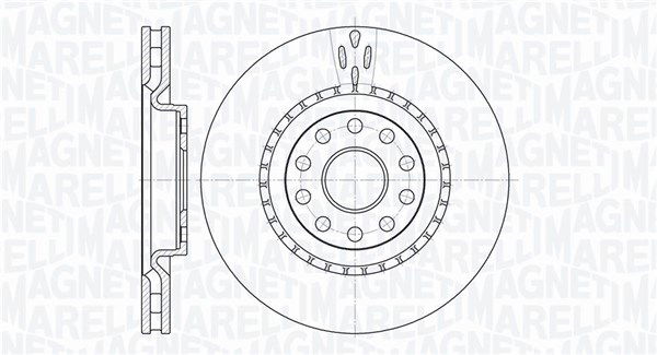 Bremsscheibe Vorderachse Magneti Marelli 361302040400