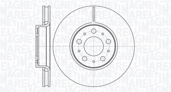 Bremsscheibe Vorderachse Magneti Marelli 361302040410