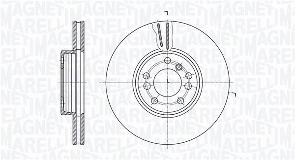 Bremsscheibe Vorderachse Magneti Marelli 361302040414