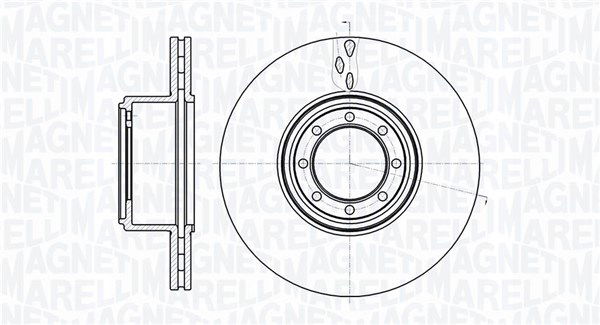 Bremsscheibe Hinterachse Magneti Marelli 361302040488