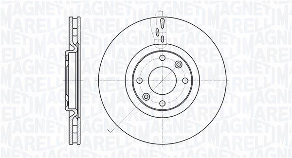 Bremsscheibe Vorderachse Magneti Marelli 361302040508