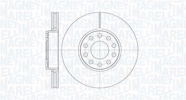 Bremsscheibe Vorderachse Magneti Marelli 361302040530