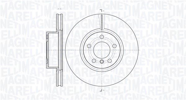 Bremsscheibe Vorderachse Magneti Marelli 361302040636