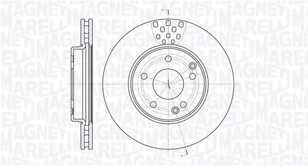 Bremsscheibe Vorderachse Magneti Marelli 361302040652