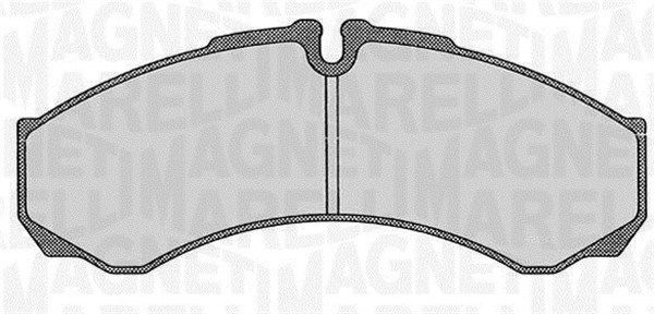 Bremsbelagsatz, Scheibenbremse Vorderachse Magneti Marelli 363916060526