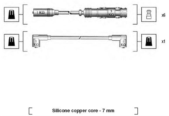 Zündleitungssatz Magneti Marelli 941175180759